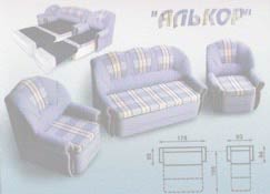 комплект мягкой мебели Алькор, механизм выкатной (Сергиев Посад)